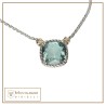 Collana Nodi intreccio pietra quadrata piccola